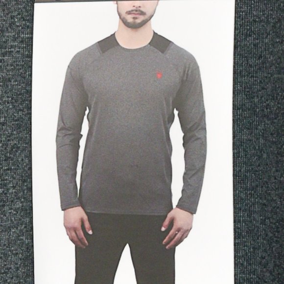 GRAY Spyder Active‎ Men’s Long Sleeve T-Shirt - Picture 5 of 10